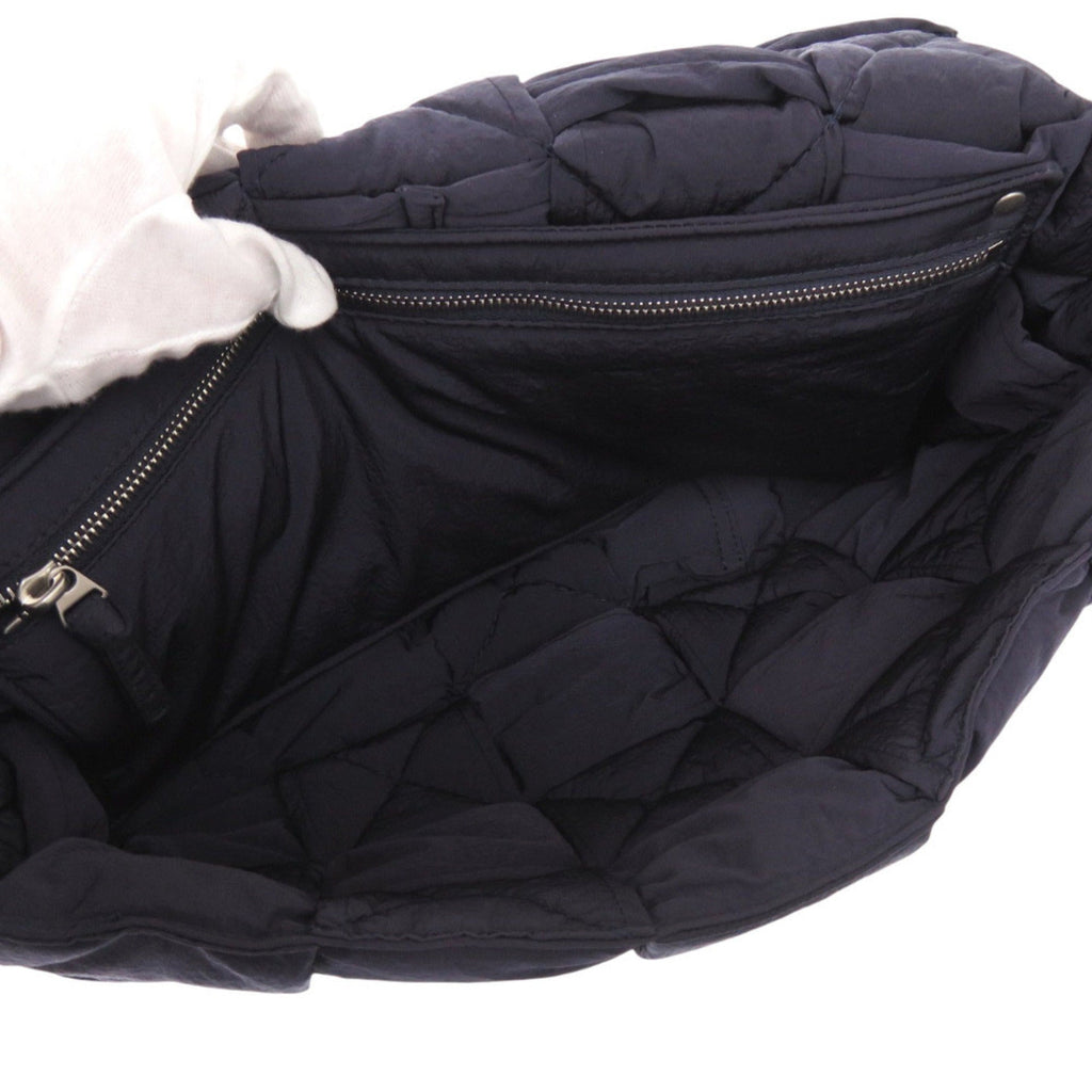 Bottega Veneta Navy Nylon Shoulder Bag