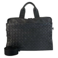 Bottega Veneta Black Leather Briefcase Shoulder Bag