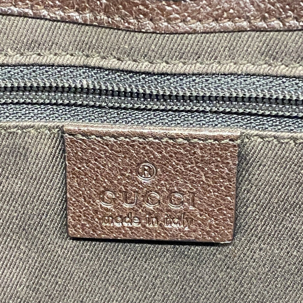 Gucci Brown Canvas Handbag (Pre-Owned)