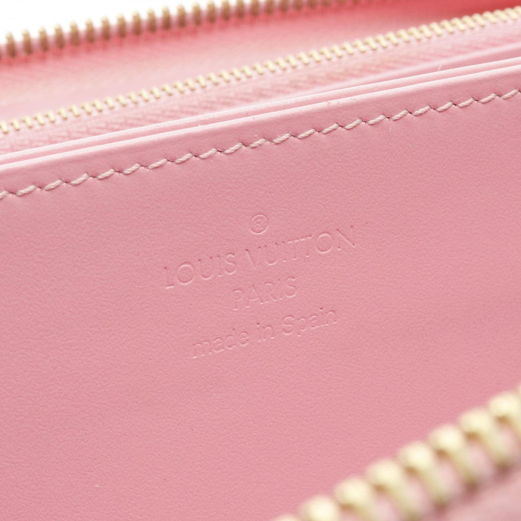 Louis Vuitton Pink Vernis Patent Leather Long Wallet
