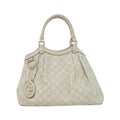 Gucci Off-White Gg Leather Handbag (Pre-Owned)