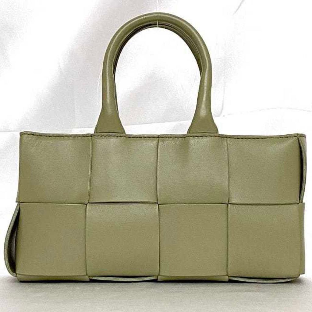 Bottega Veneta Light Green Leather Handbag Shoulder Bag