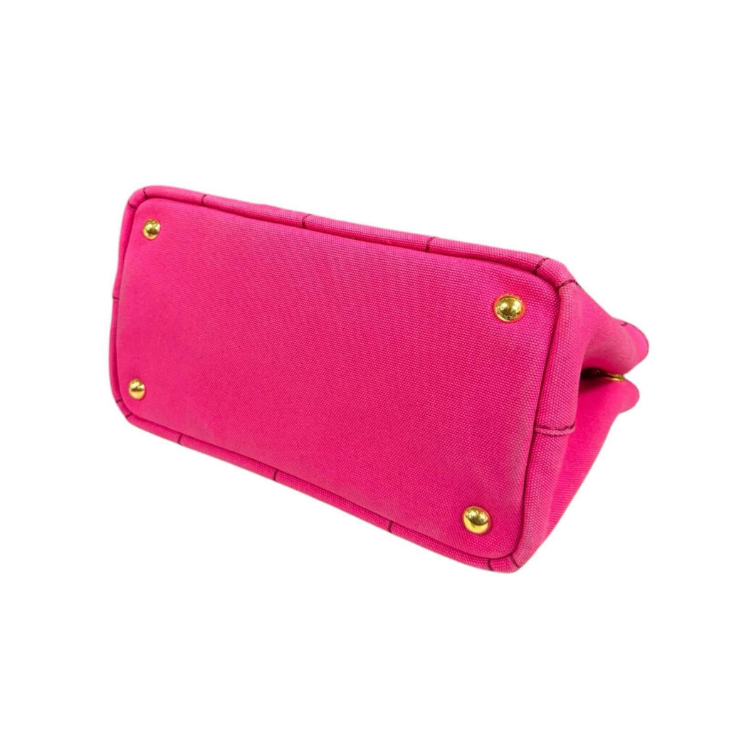 Prada Pink Canvas Shoulder Bag