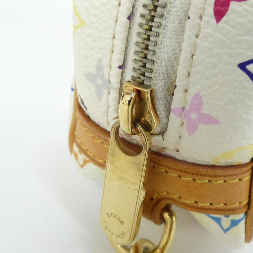Louis Vuitton White Coated Canvas Pouch