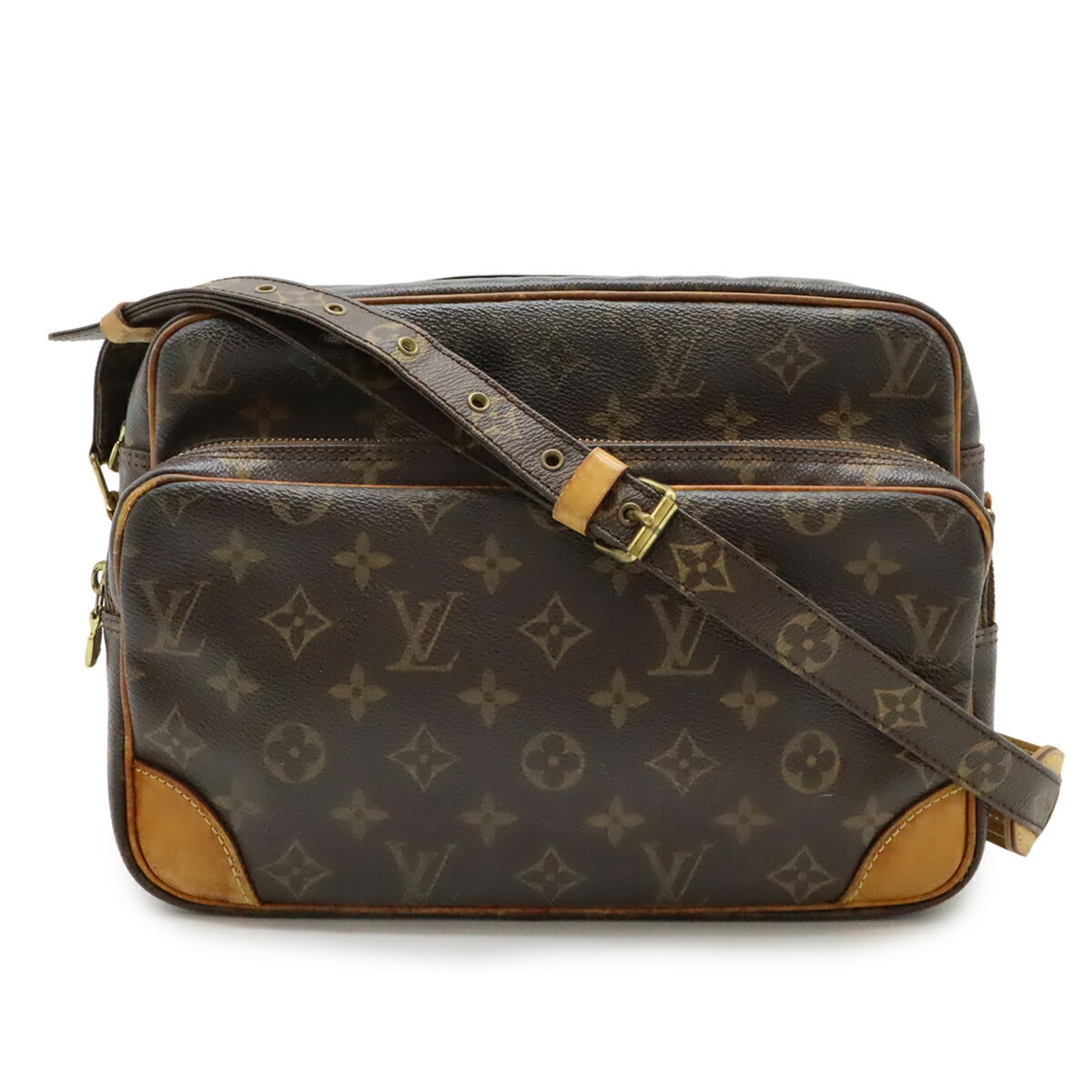 Louis Vuitton Brown Canvas Handbag Shoulder Bag