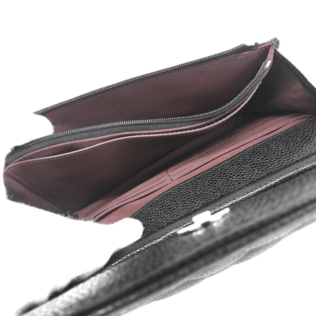Chanel Black Grained Calfskin Shoulder Bag