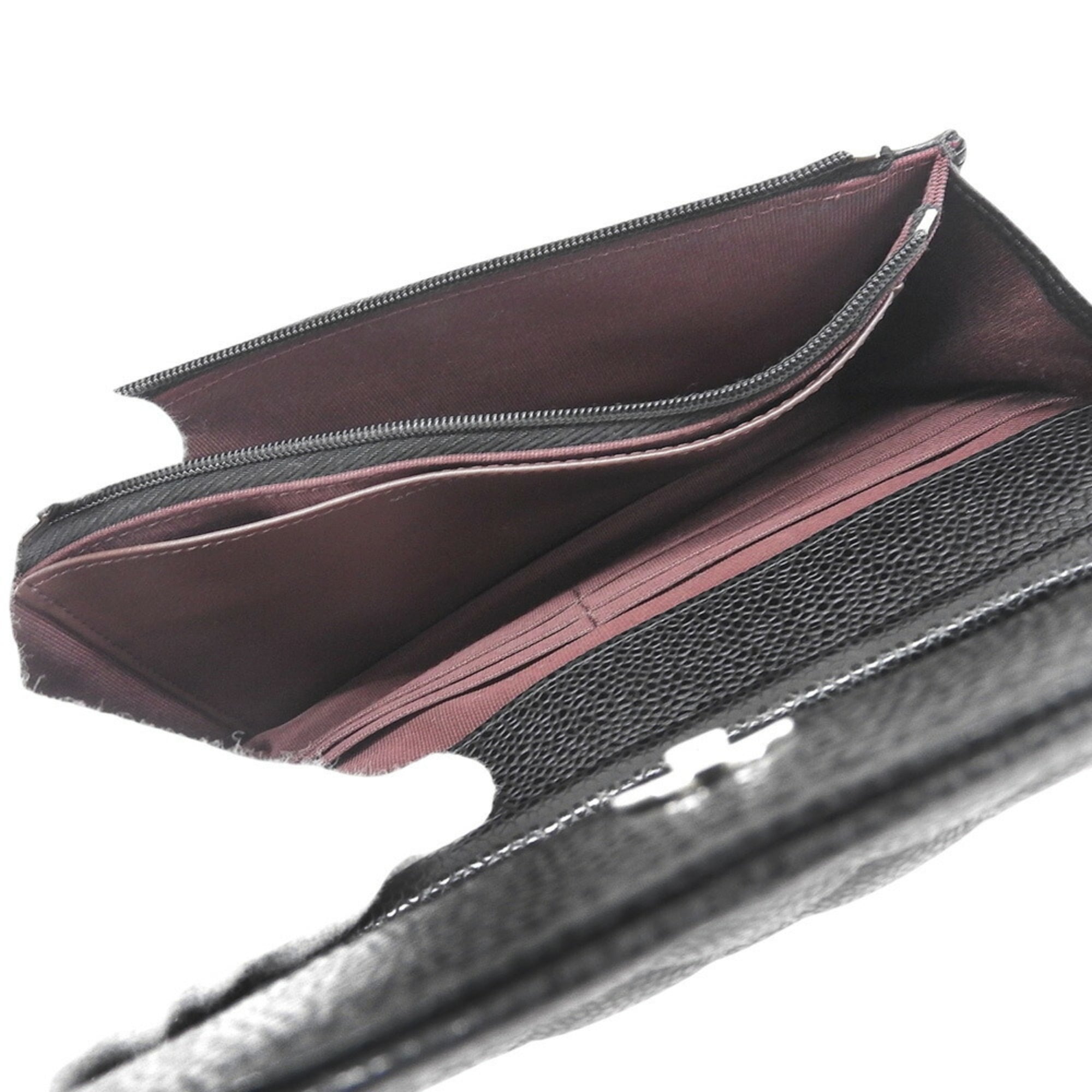 Chanel Black Grained Calfskin Shoulder Bag