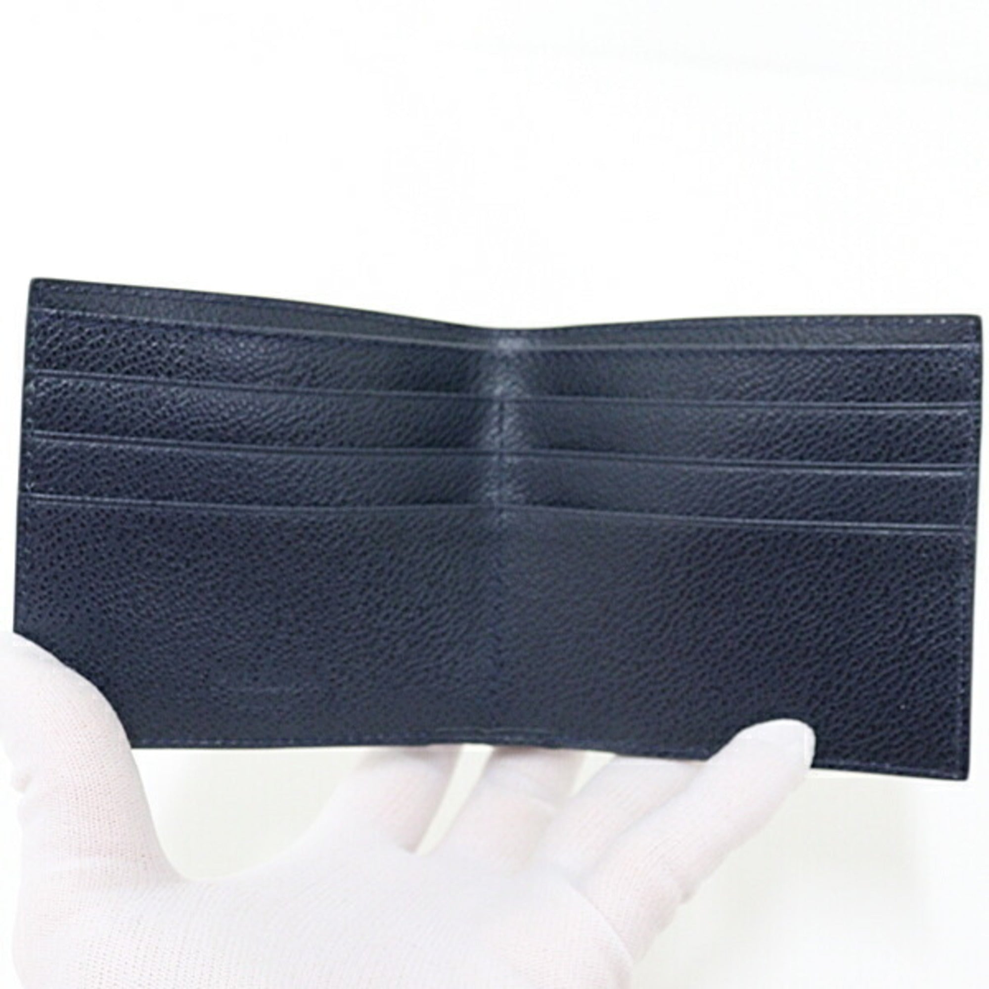 Prada Navy Saffiano Wallet (Bi-Fold)