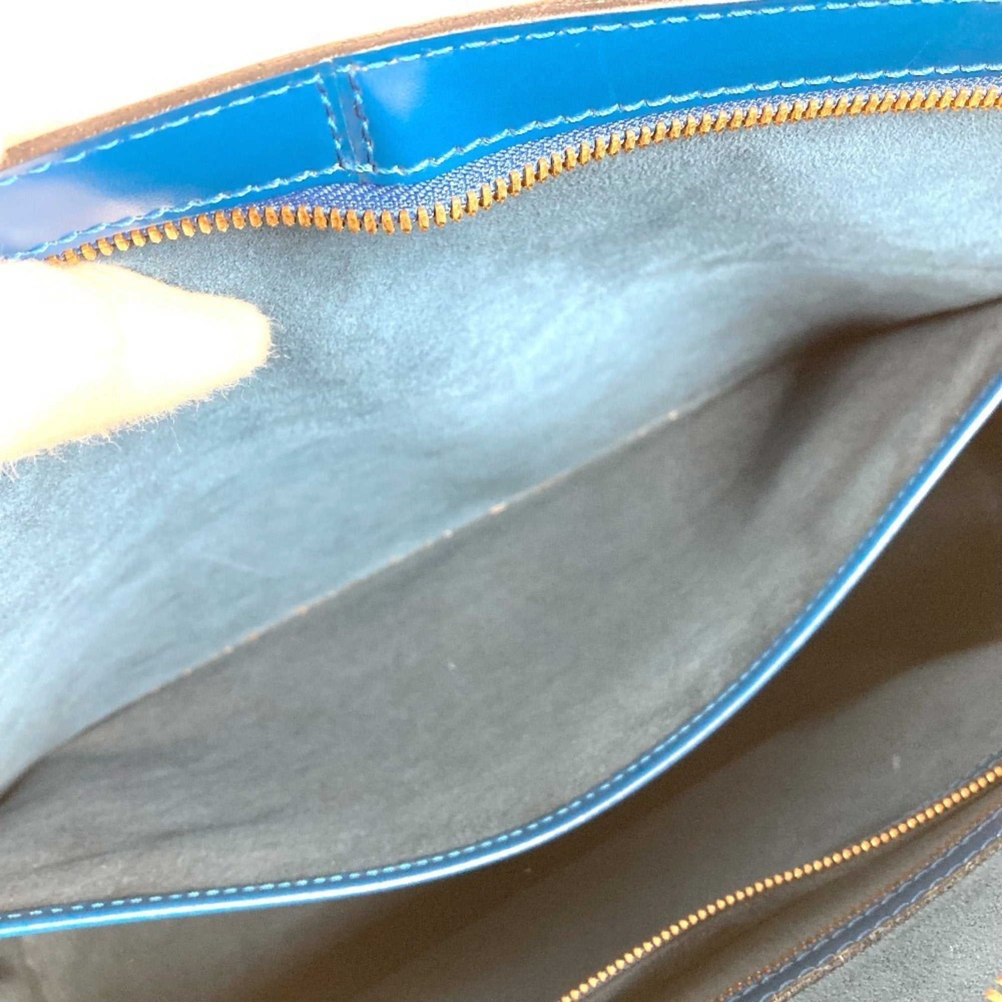 Louis Vuitton Blue Toledo Blue Epi Leather Shoulder Bag Tote Bag