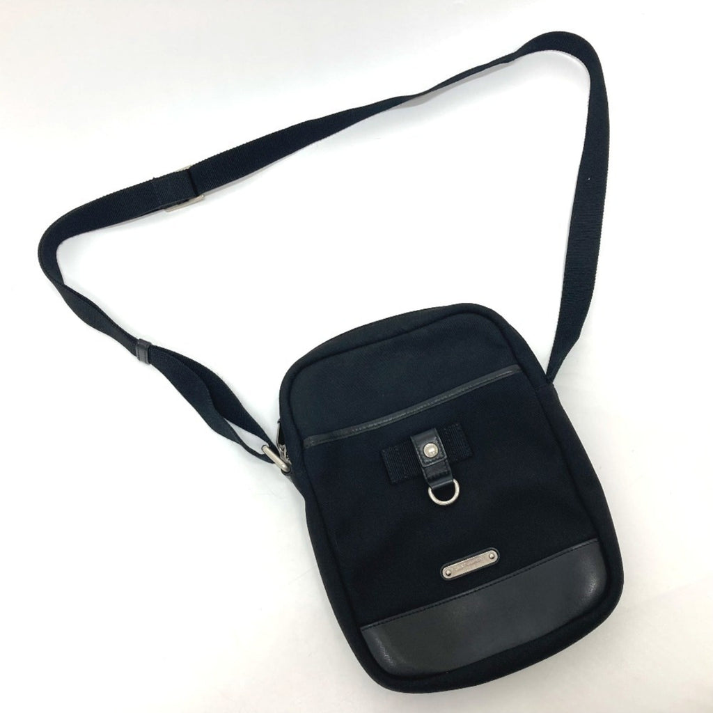 Saint Laurent Black Canvas Leather Shoulder Bag (Pre-Owned)
