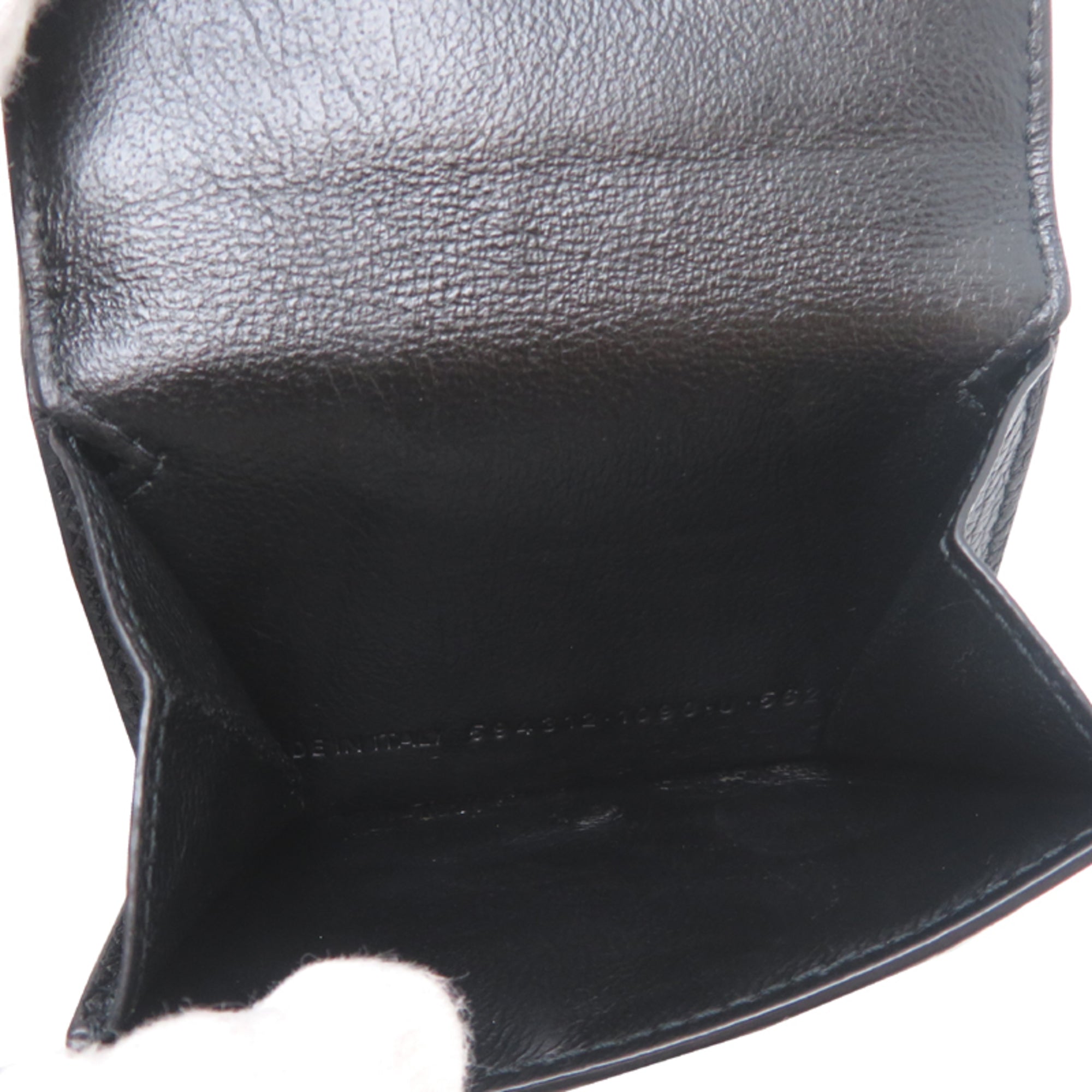 Balenciaga Black Leather Wallet (Tri-Fold)