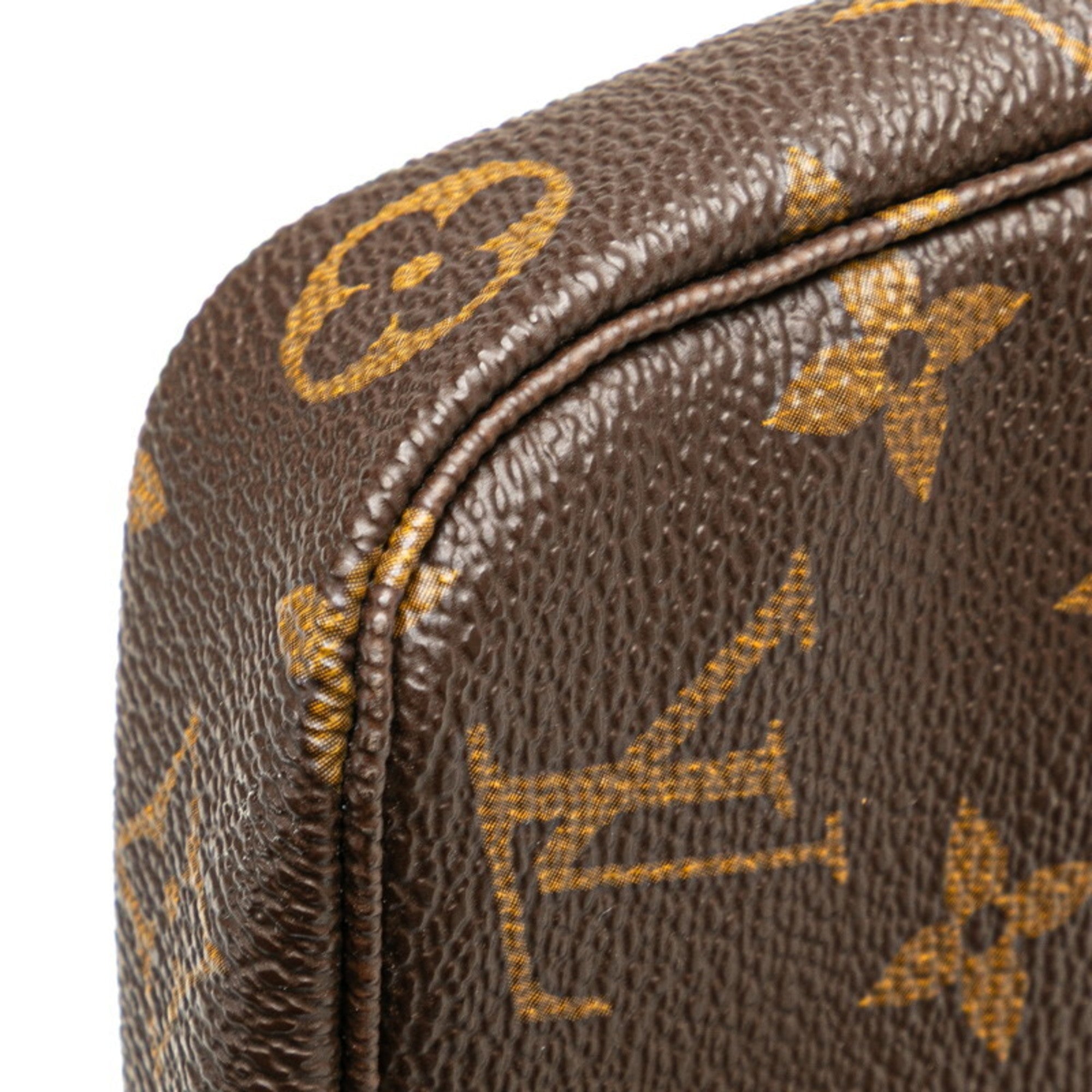 Louis Vuitton Brown Pvc Leather Handbag Pochette