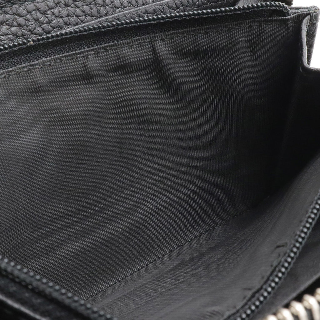 Gucci Black Leather Long Wallet (Bi-Fold) (Pre-Owned)