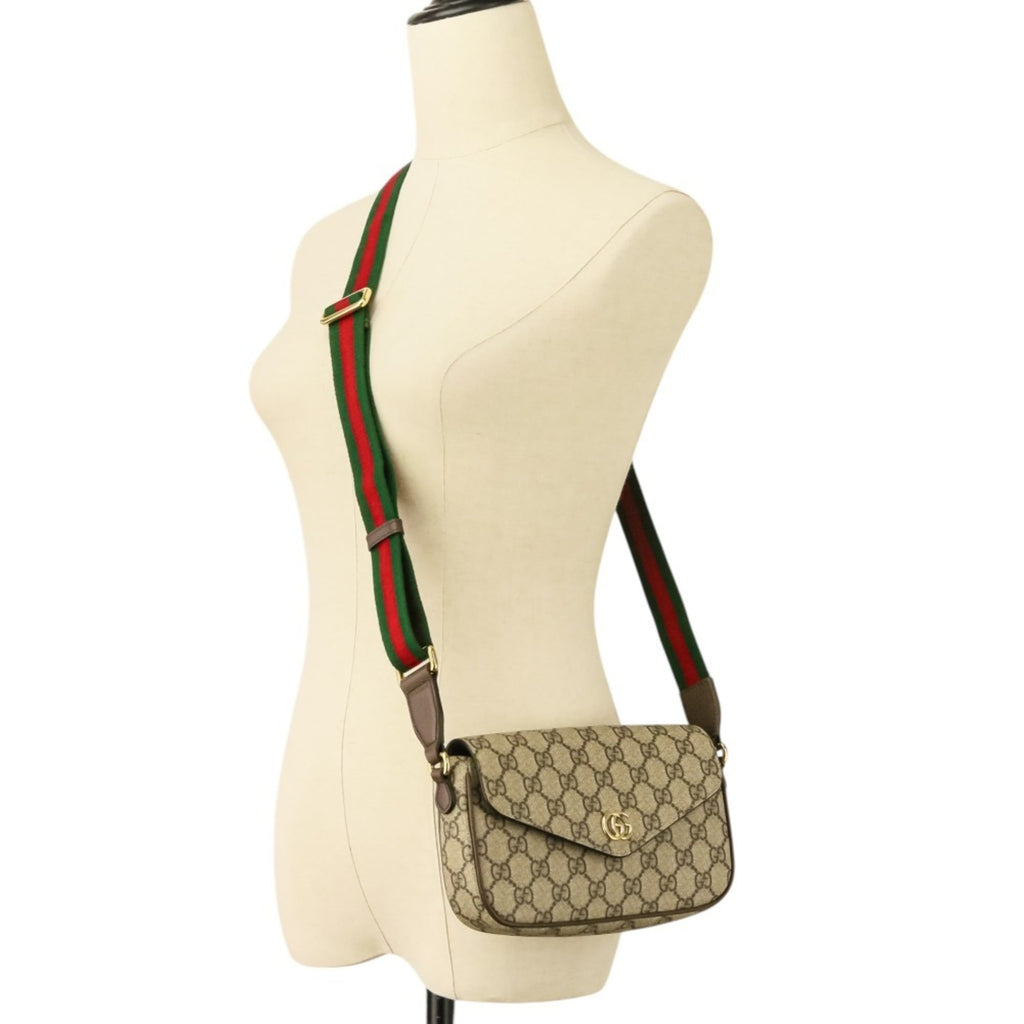 Gucci Brown Gg Supreme Shoulder Bag (Pre-Owned)