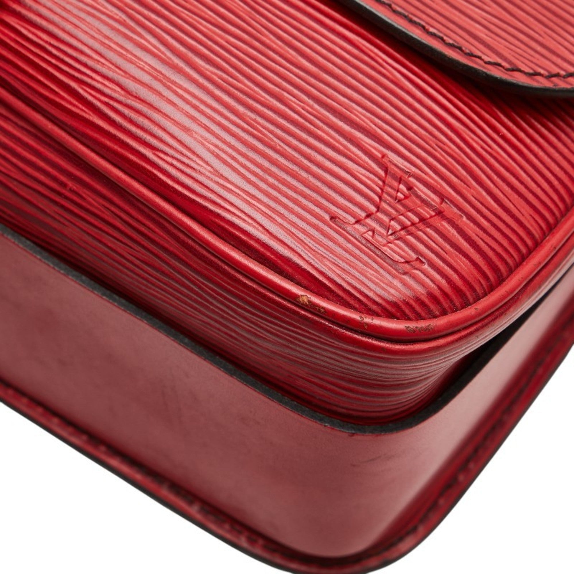 Louis Vuitton Epi Castilian Red Leather Shoulder Bag