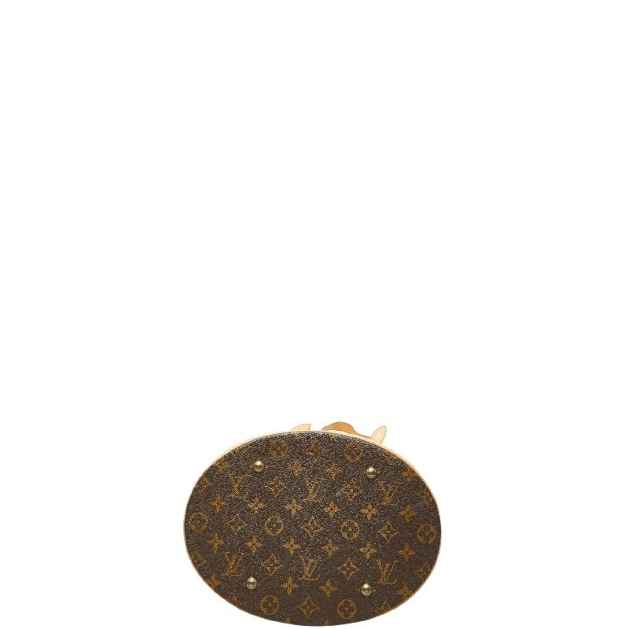 Louis Vuitton Brown Pvc Leather Shoulder Bag Tote Bag