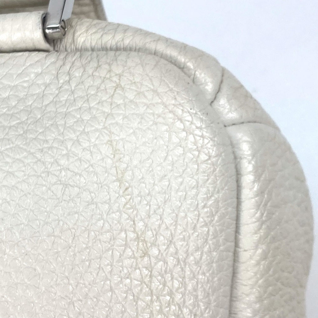 Prada Off-White White Leather Shoulder Bag Sling Bag