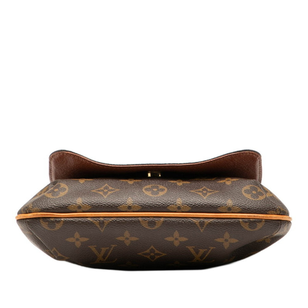 Louis Vuitton Brown Pvc Leather Handbag Shoulder Bag