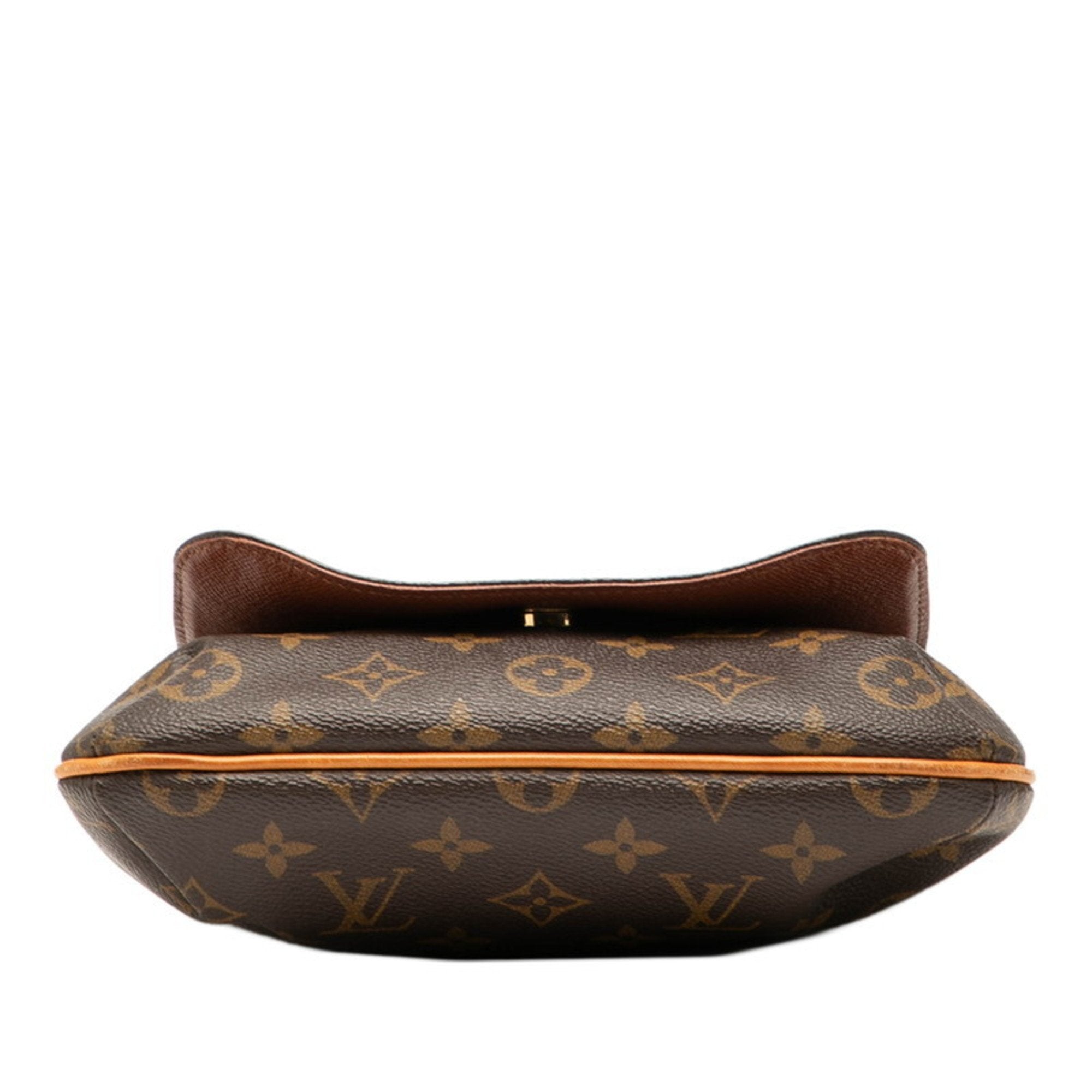 Louis Vuitton Brown Pvc Leather Handbag Shoulder Bag