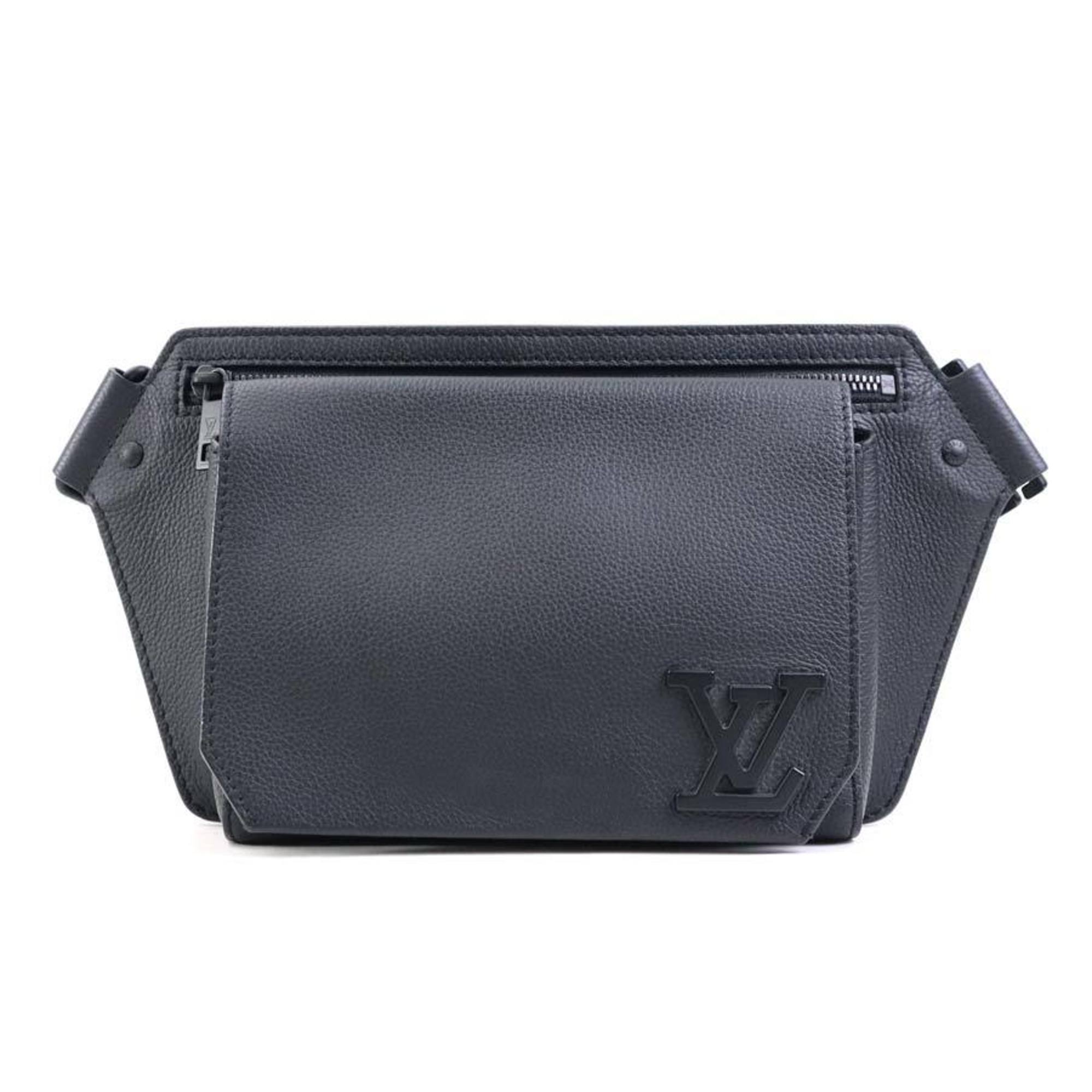 Louis Vuitton Black Leather Sling Bag