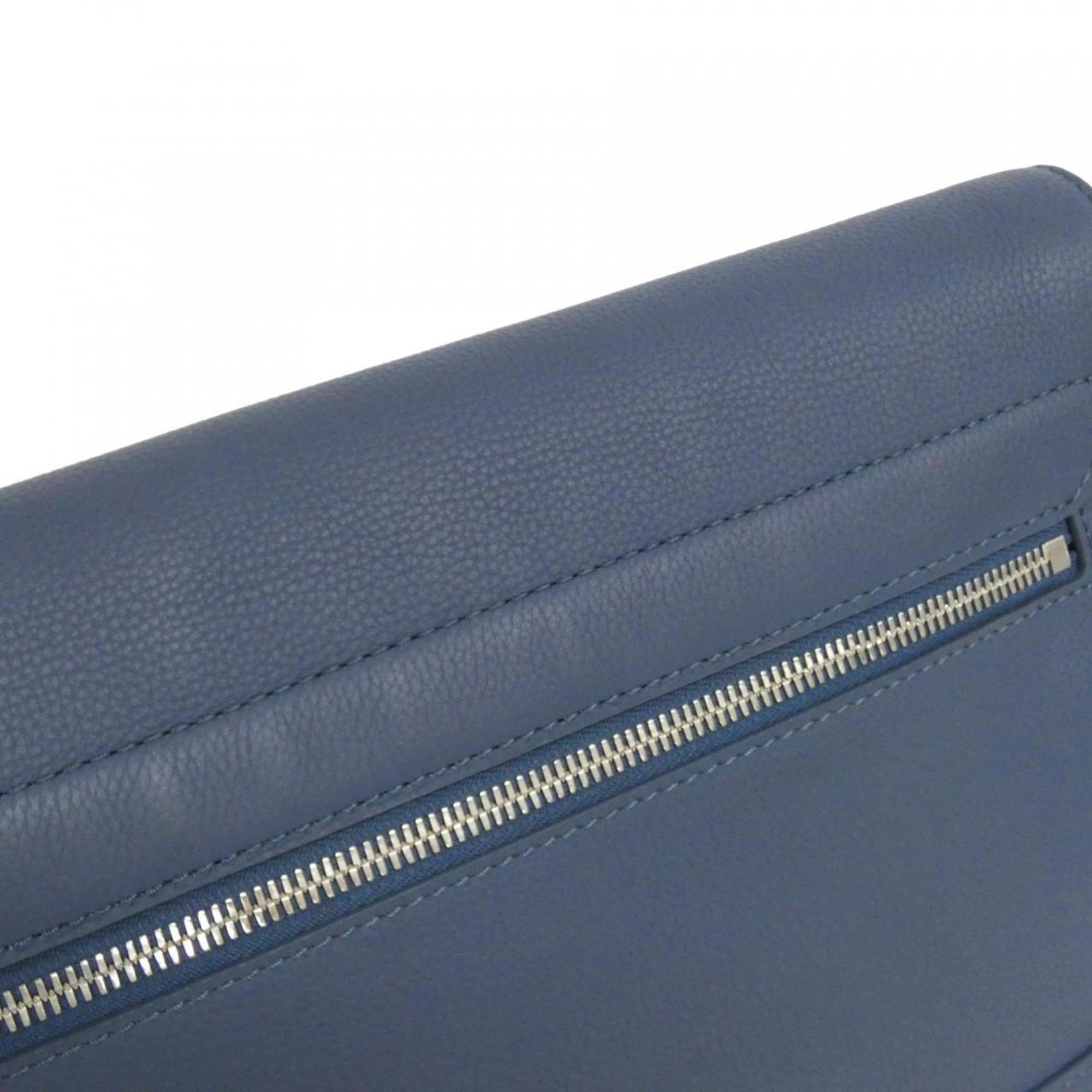 Louis Vuitton Blue Leather Shoulder Bag