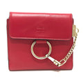 Chloé Red Leather Wallet (Bi-Fold) (Pre-Owned)