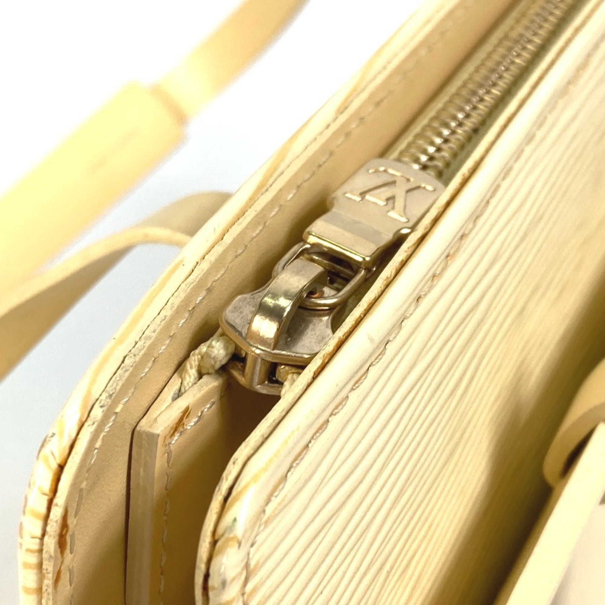 Louis Vuitton Vanilla Yellow Epi Leather Shoulder Bag Tote Bag
