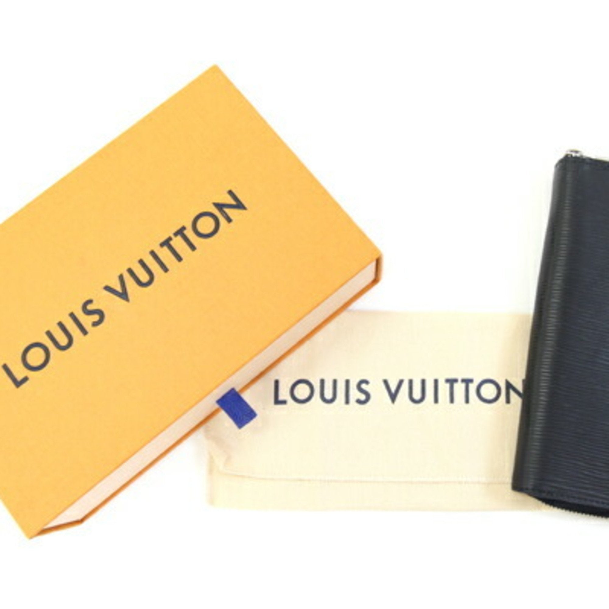 Louis Vuitton Black Noir Epi Leather Long Wallet