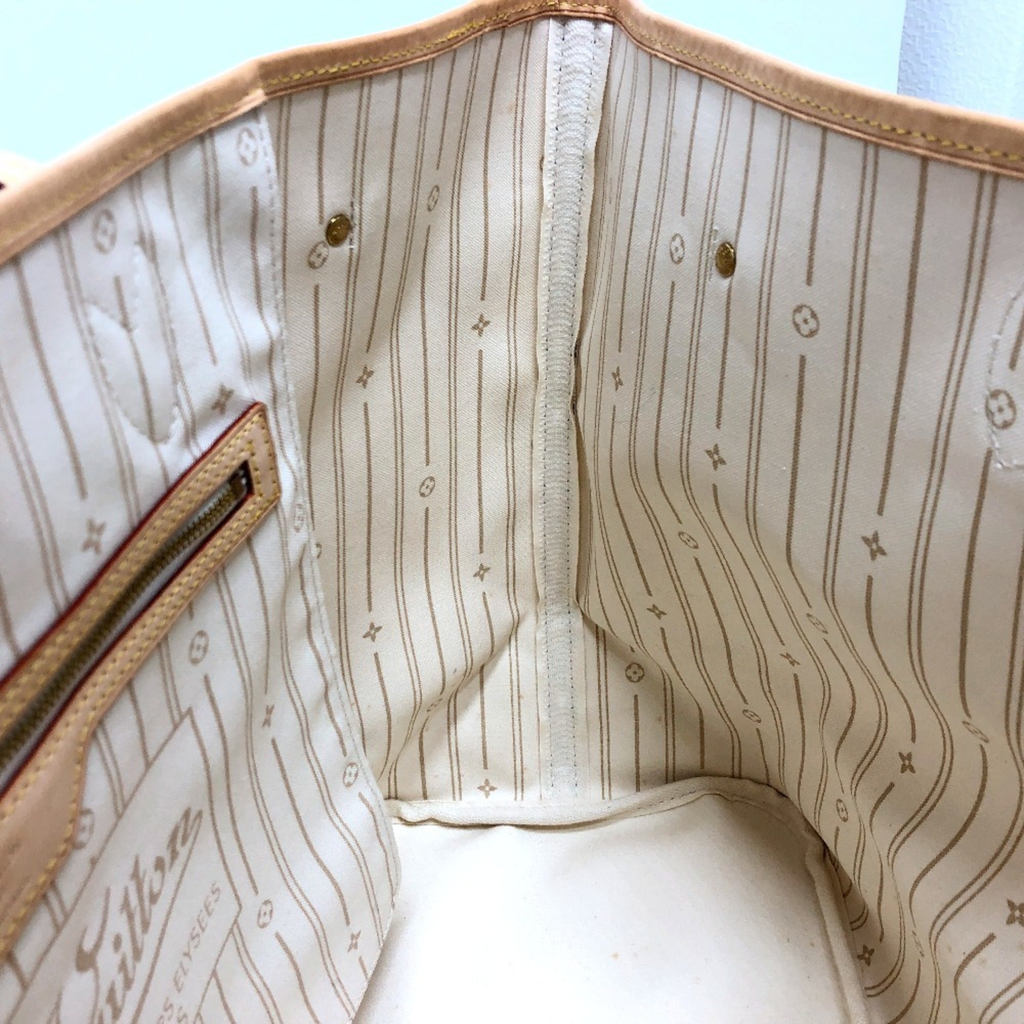 Louis Vuitton Azur White Damier Azur Shoulder Bag Tote Bag