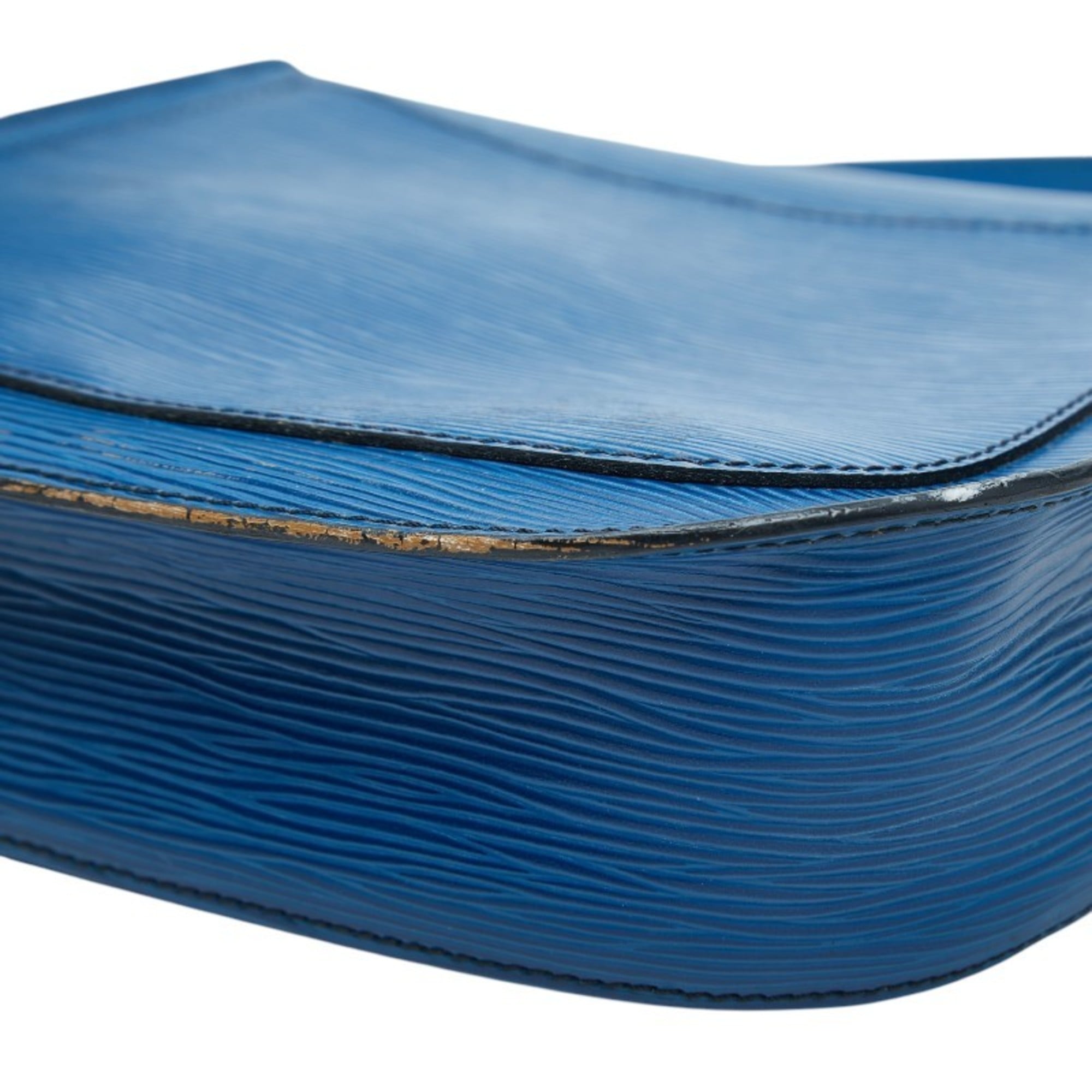 Louis Vuitton Toledo Blue Leather Shoulder Bag