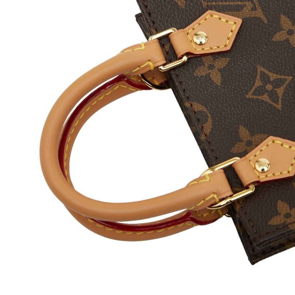 Louis Vuitton Brown Pvc Leather Handbag Shoulder Bag