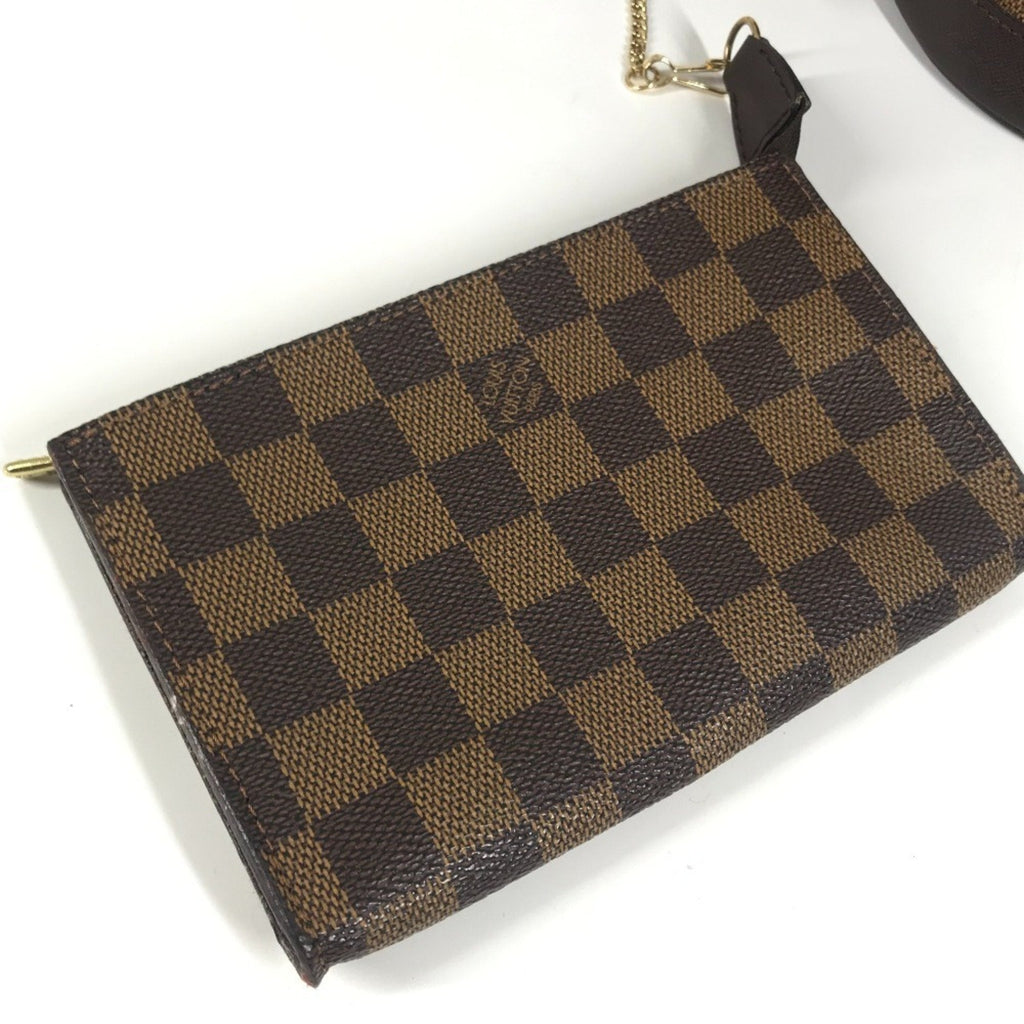 Louis Vuitton Brown Damier Canvas Shoulder Bag Tote Bag
