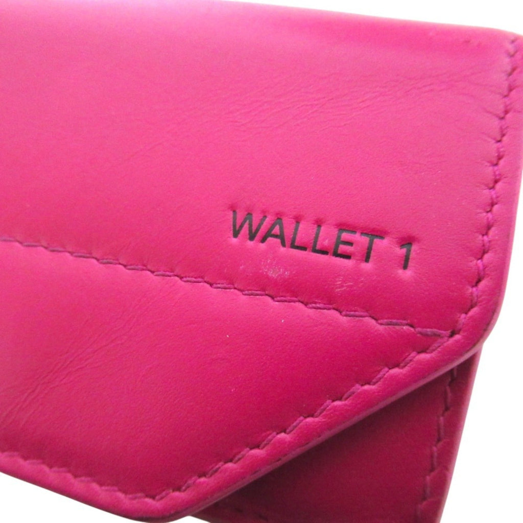 Balenciaga Pink Leather Wallet (Tri-Fold)
