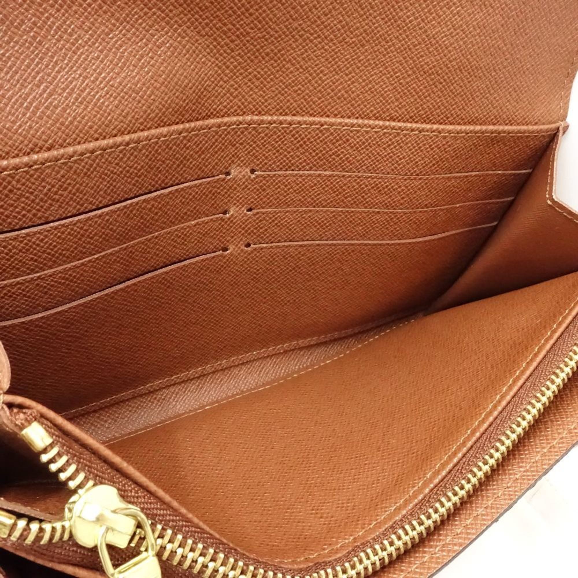 Louis Vuitton Monogram Brown Canvas Long Wallet