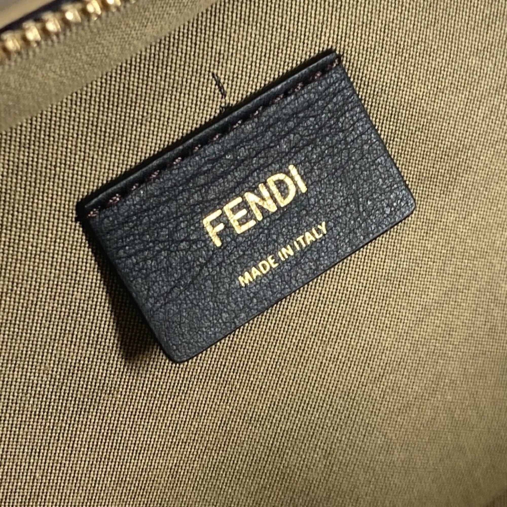 Fendi Beige Leather Handbag Shoulder Bag
