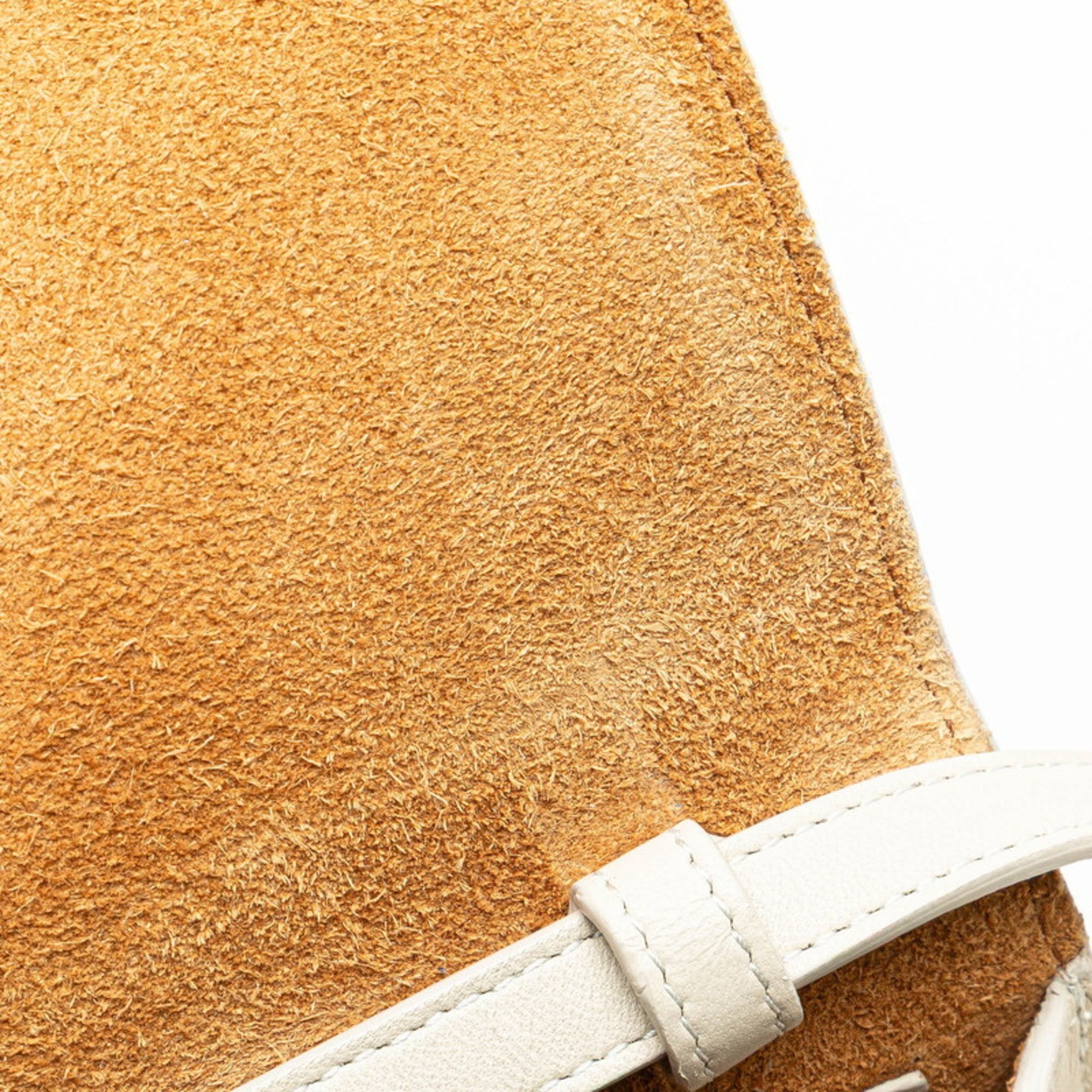 Bottega Veneta Off-White Leather Shoulder Bag