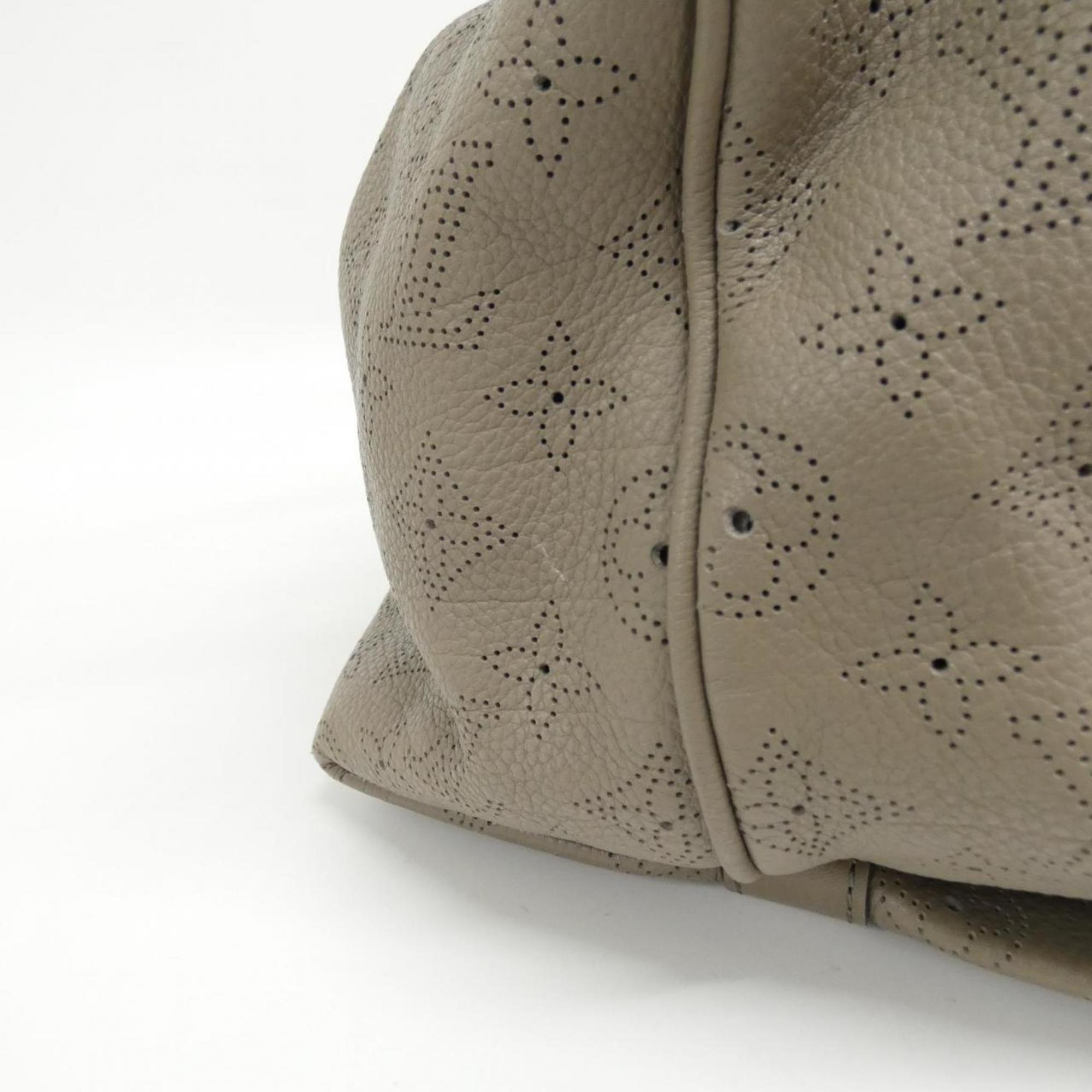 Louis Vuitton Mahina Taupe Leather Handbag