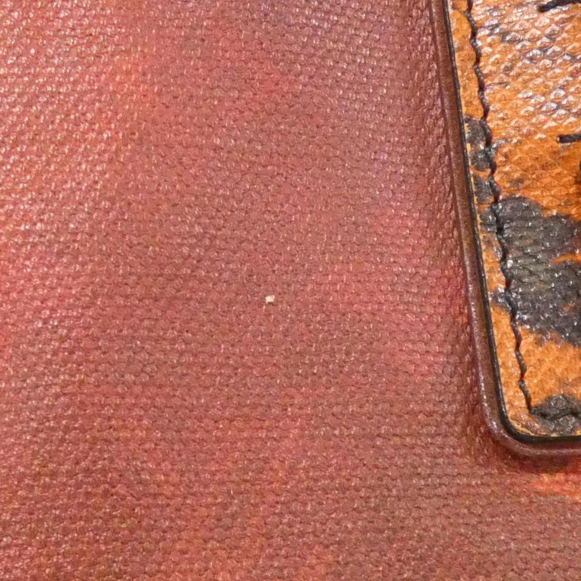 Louis Vuitton Rouge Coated Canvas Handbag