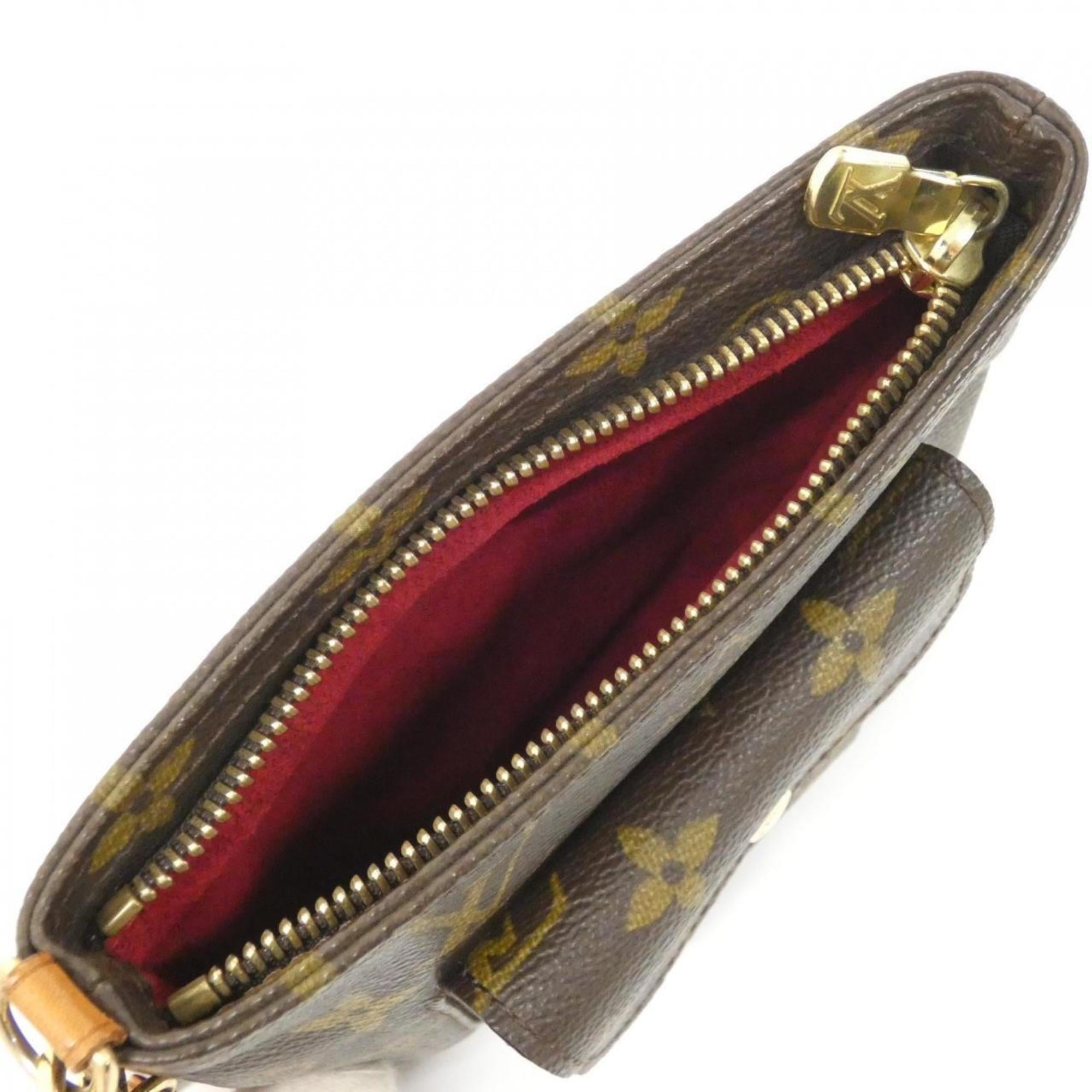Louis Vuitton Marron Coated Canvas Handbag