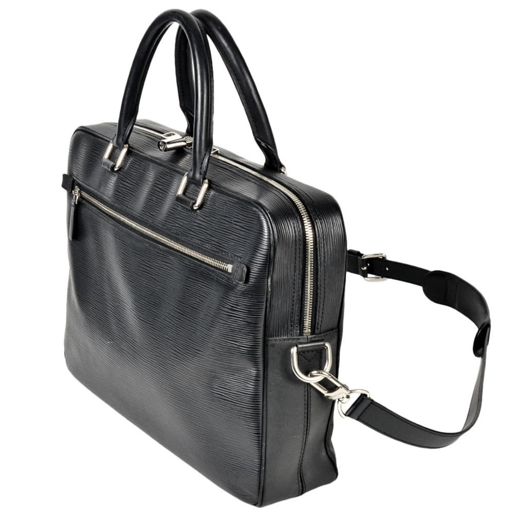 Louis Vuitton Black Noir Epi Leather Shoulder Bag