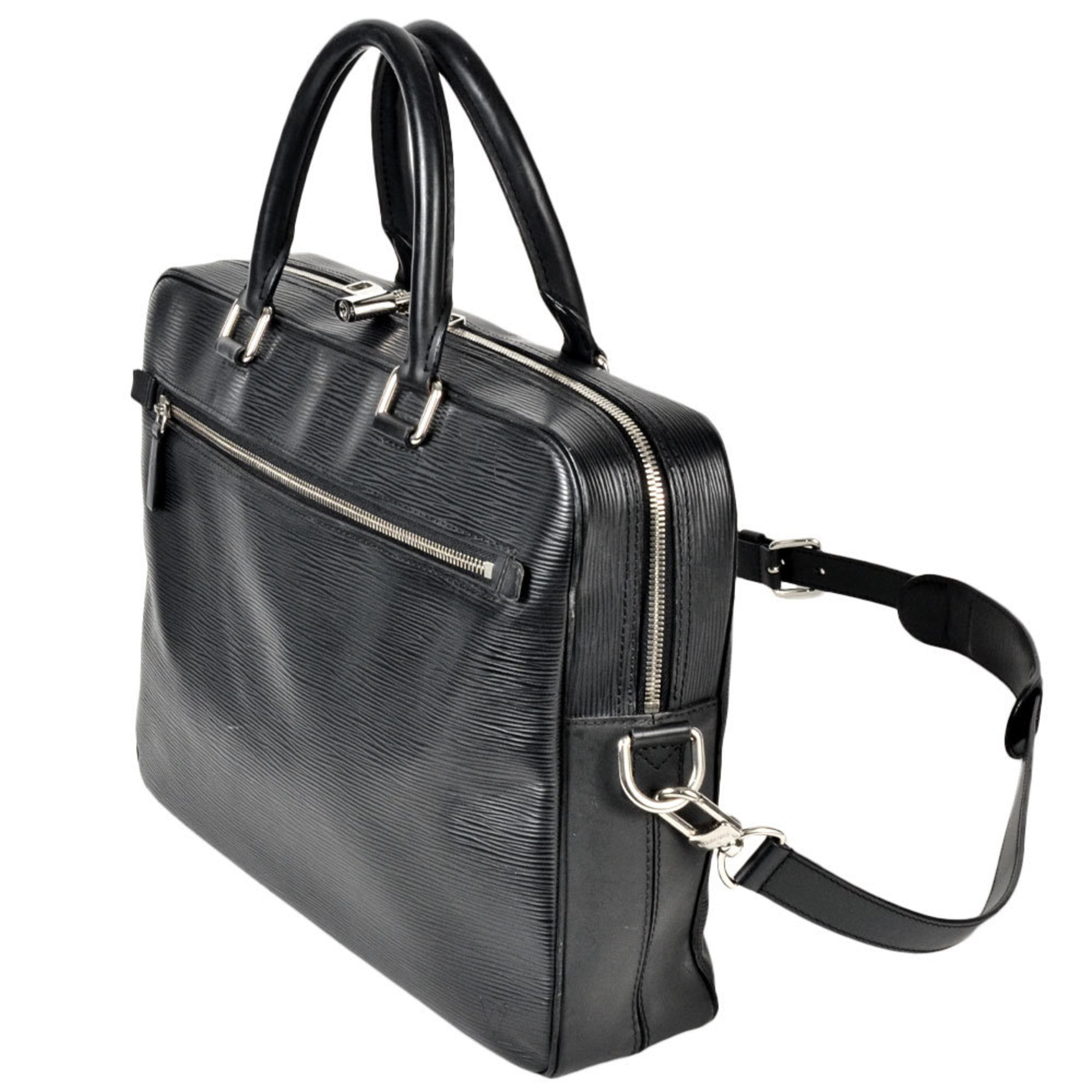Louis Vuitton Black Noir Epi Leather Shoulder Bag