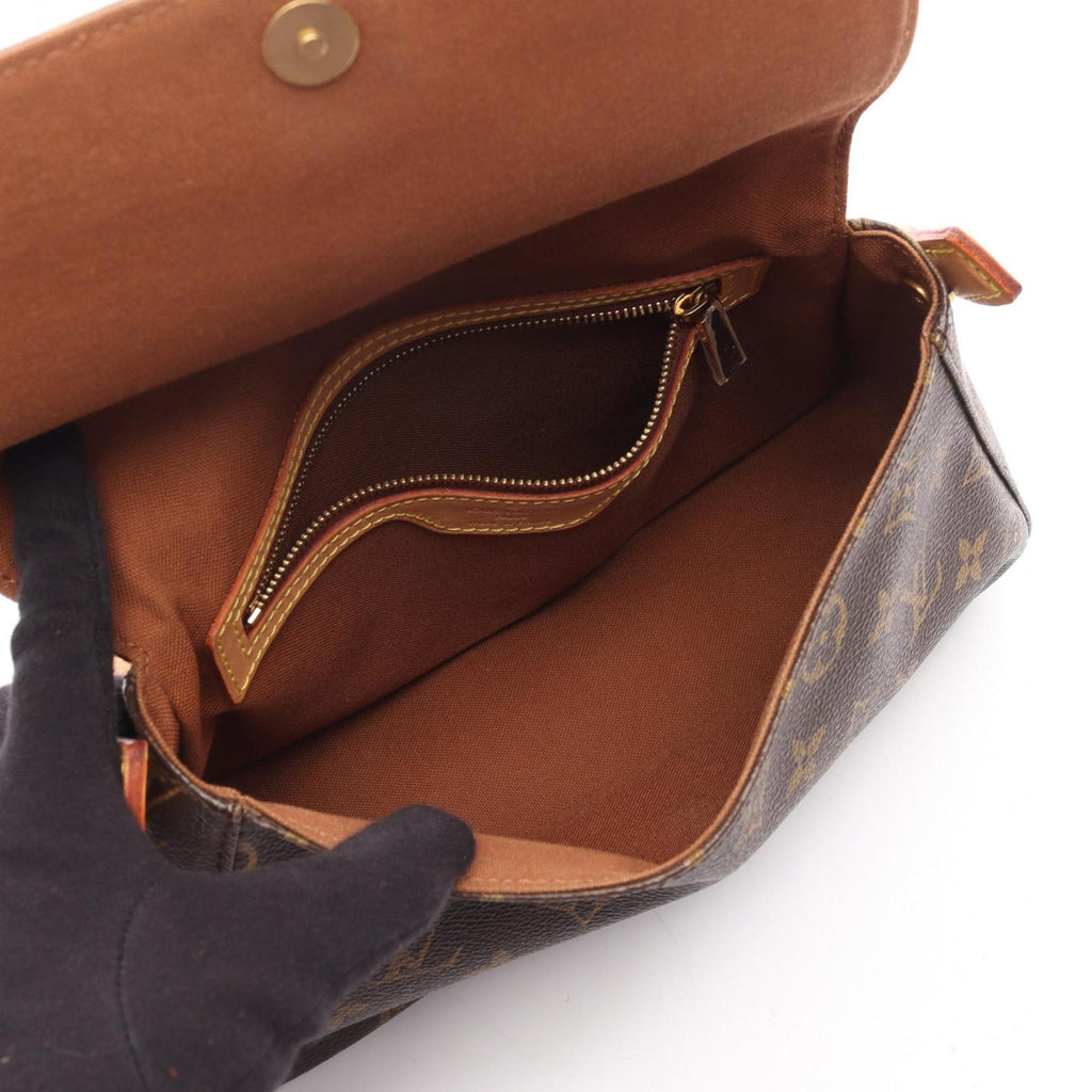 Louis Vuitton Brown Coated Canvas Pvc Monogram Leather Handbag