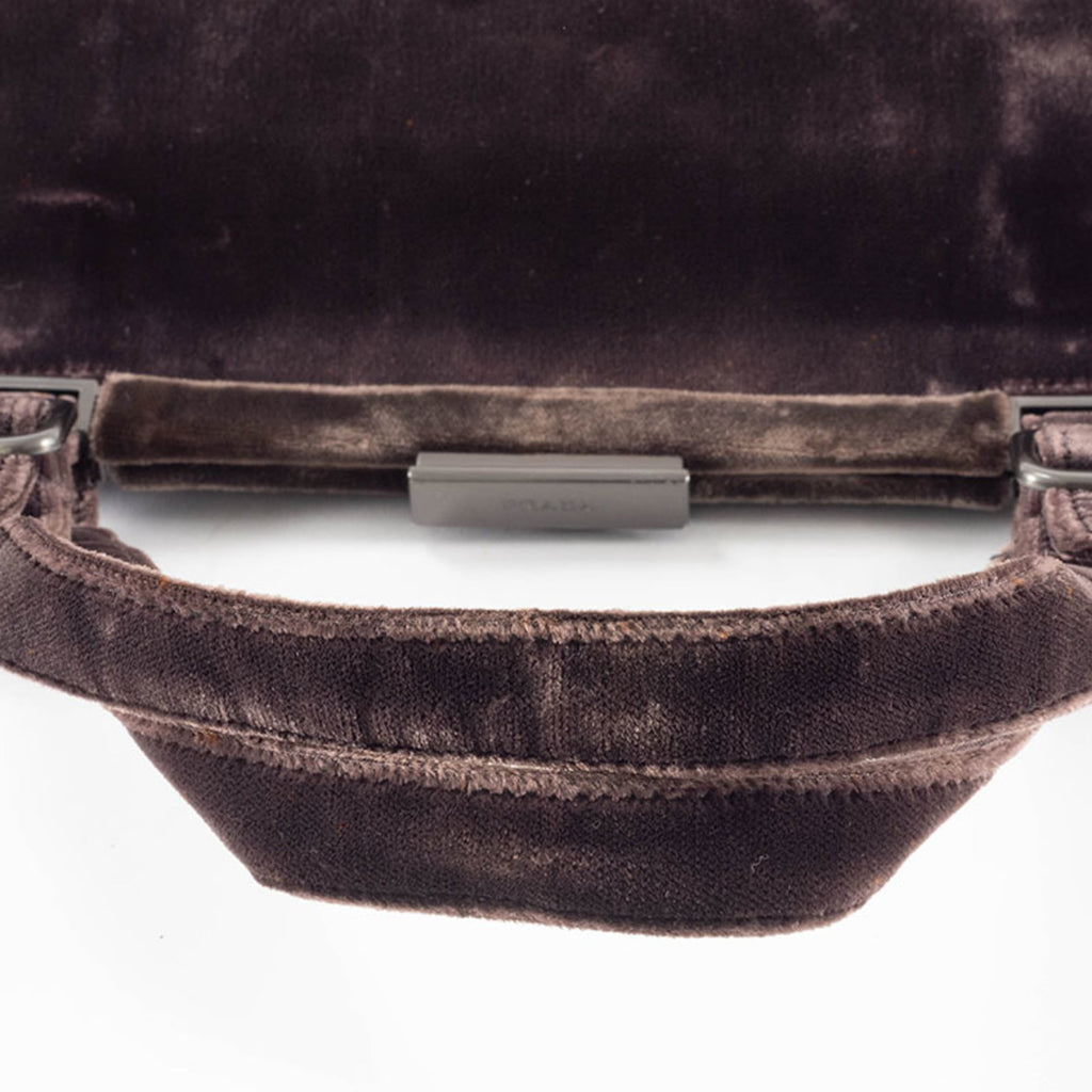 Prada Dark Brown Leather Handbag