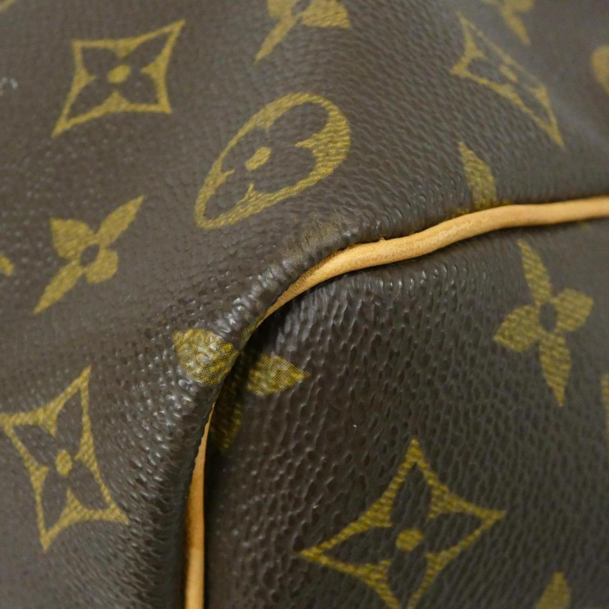 Louis Vuitton Brown Coated Canvas Boston Bag
