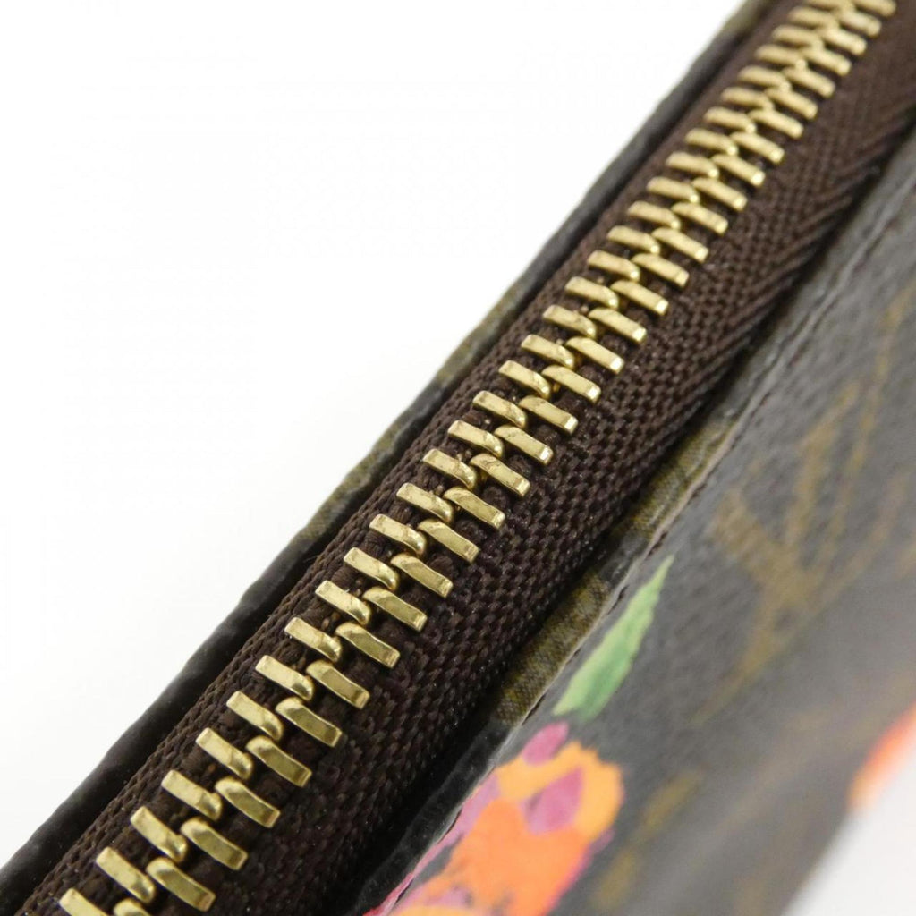 Louis Vuitton Brown Monogram Rose Coated Canvas Pochette Pouch