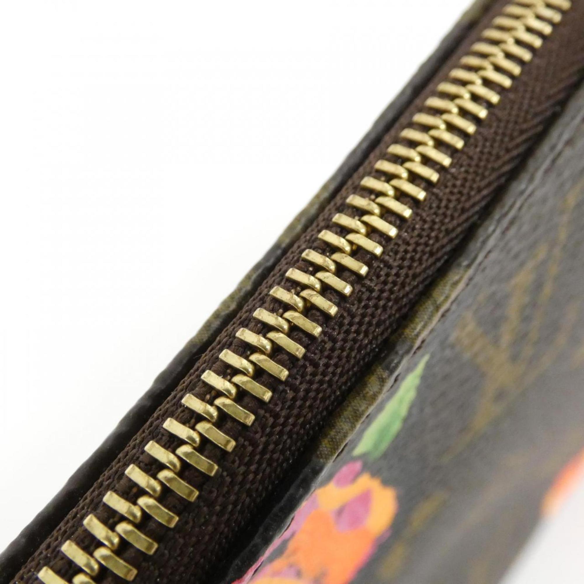 Louis Vuitton Brown Monogram Rose Coated Canvas Pochette Pouch