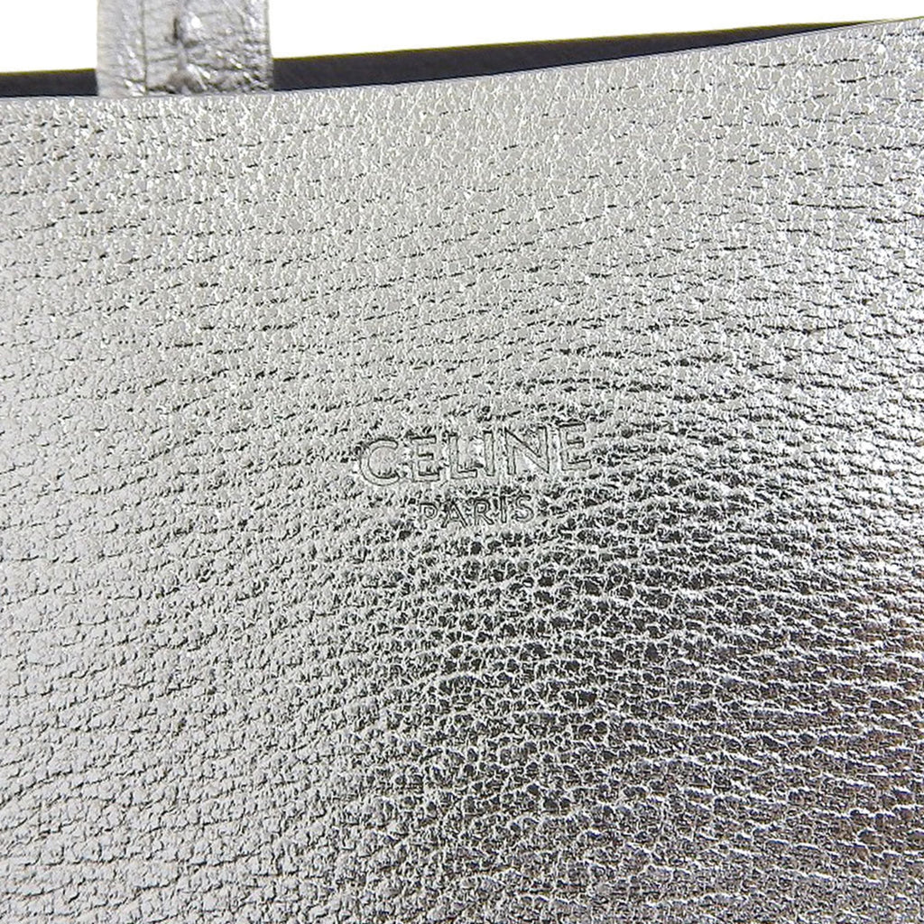 Celine Silver Leather Handbag Shoulder Bag