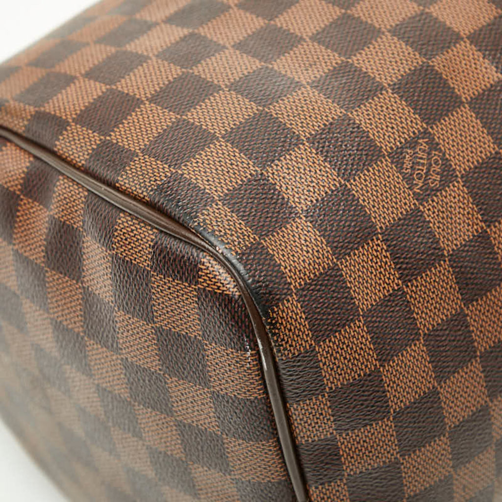 Louis Vuitton Damier Brown Damier Canvas Ebene Damier Canvas Boston Bag Handbag