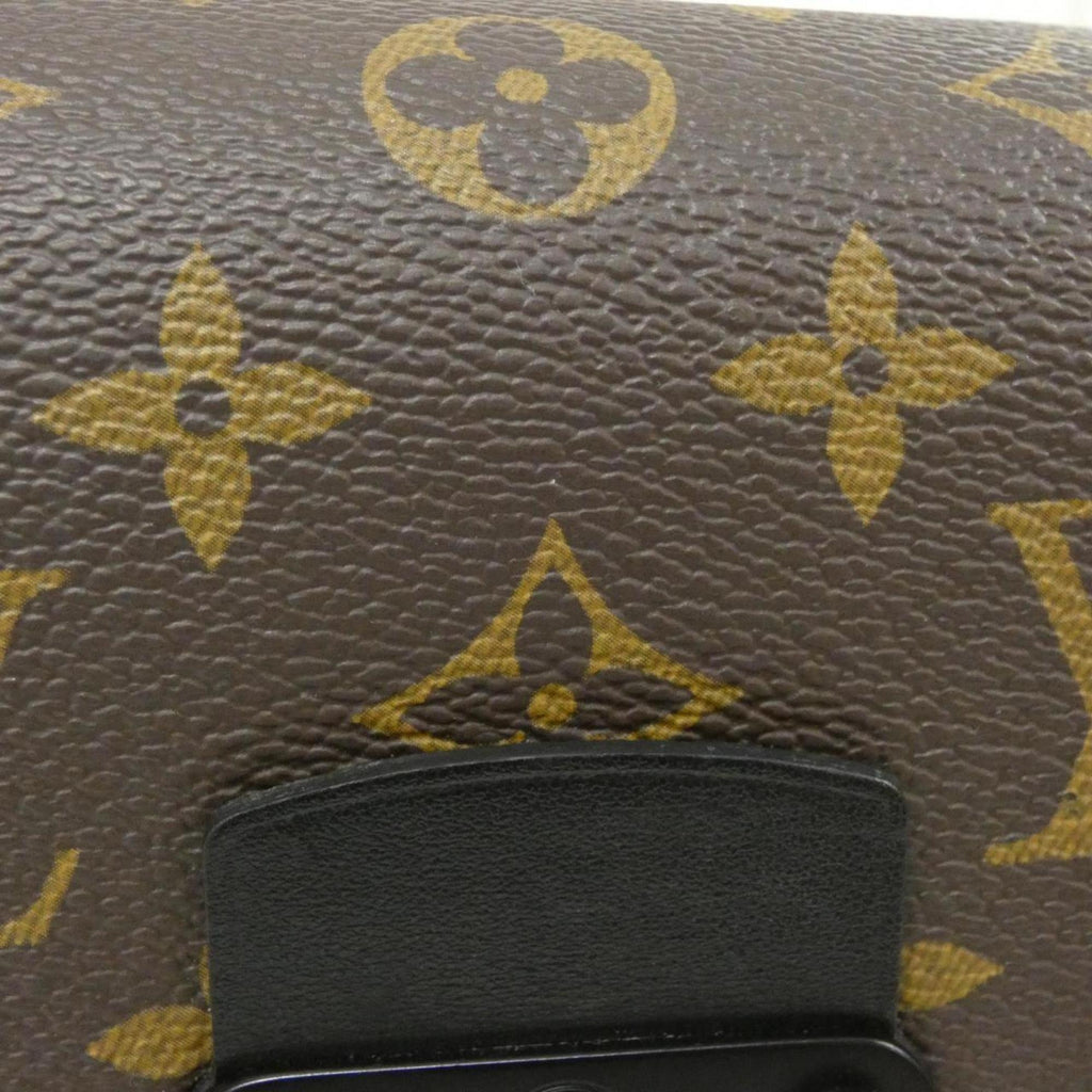 Louis Vuitton Black Marron Monogram Macassar Coated Canvas Shoulder Bag