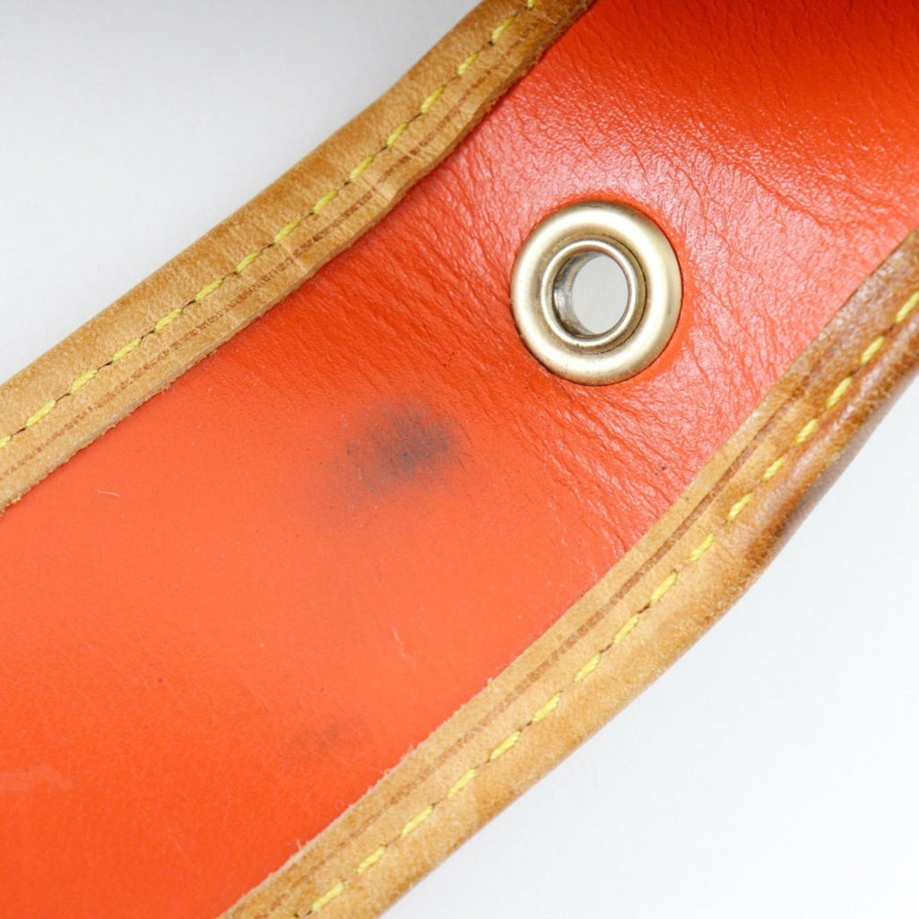 Louis Vuitton Brown Galle Orange Monogram Perforated Shoulder Bag